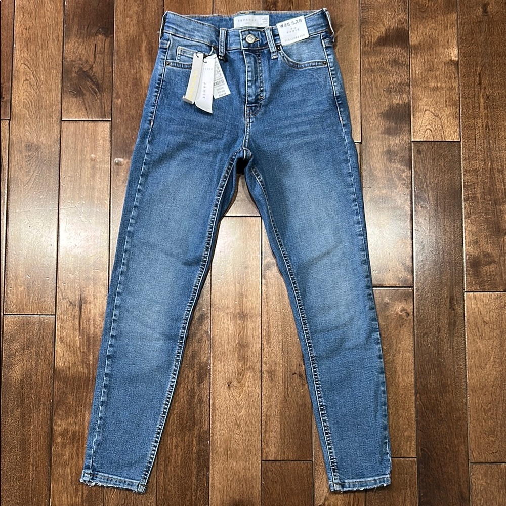 Topshop - Jamie High Waisted Skinny Jean - Size 25 Petite